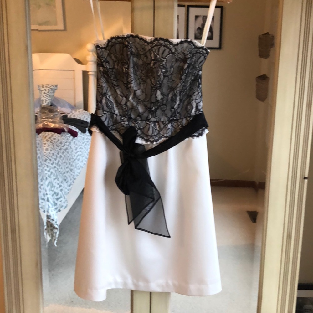 Strapless Black/White Dress 2